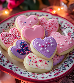 Cute Hearts Cookies