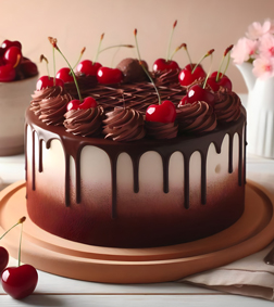 Dark Cherry Bliss Cake