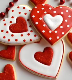 Dotted Love Cookies