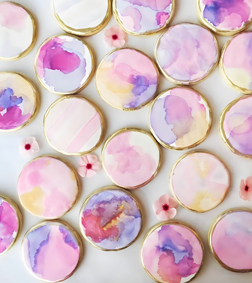 Dreamy Watercolor Cookies