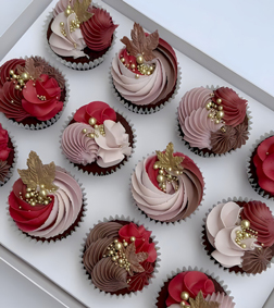 Elegant Holiday Cupcakes