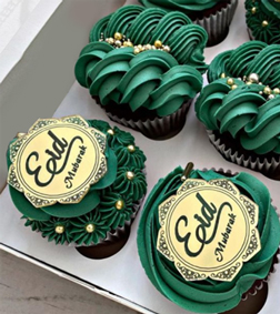 Emerald Eid Cupcakes