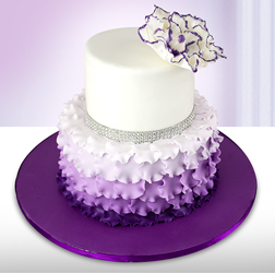 Floral Purple Cake