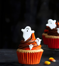 Frightful Ghost Cupcakes