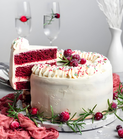 Frosty Red Velvet Cake