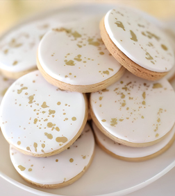 Gilded New Year Cookies