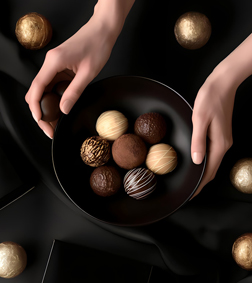 Gilded Truffle Bites