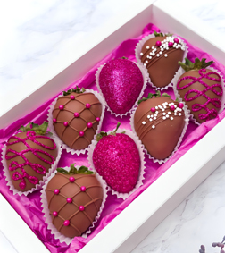 Glittery Chocolate Strawberries