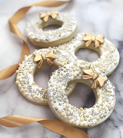 Golden Wreath Cookies