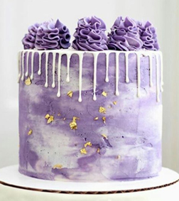 Golden Lavender Cake