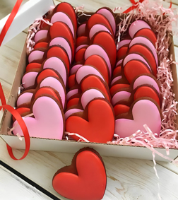 Heart Ribbon Cookies