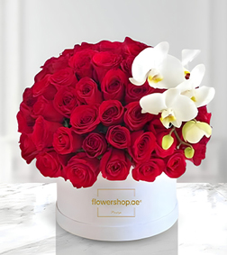 Hearts Aflutter Rose Hatbox