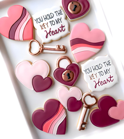 Key to My Heart Cookies