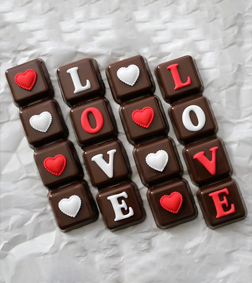 Letters of Love Chocolates