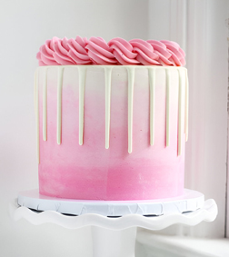 Lovely Swirls Pink Cake