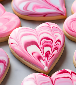 Marbled Love Cookies