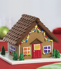 Merry Bright Gingerbread House