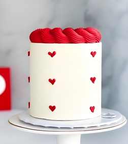 Mini Red Heart Cake