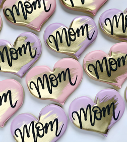 Mom Heart of Gold Cookies