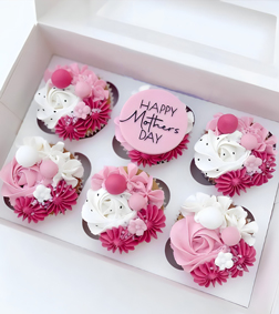 Mother’s Day Floral Cupcakes