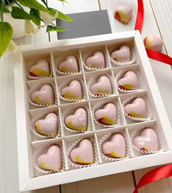 Painted Heart Chocolates