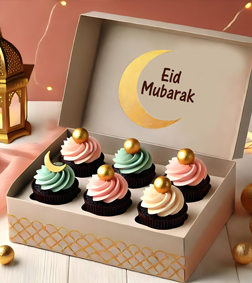 Pastel Eid Cupcakes