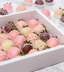 Pastel Elegance Strawberries