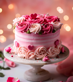 Pink Blossom Cake