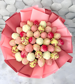 Pink Dipped Strawberry Bouquet