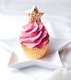 Pink Frosted Cupcakes