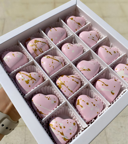 Pink Heart Chocolates