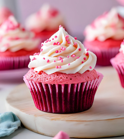 Pink Velvet Cupcakes