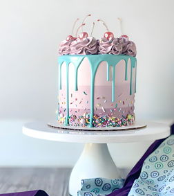 Playful Drip Cake