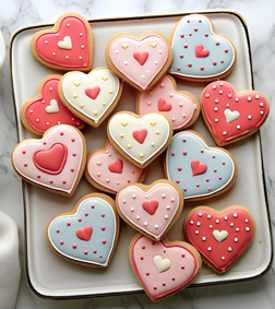 Polka Heart Cookies