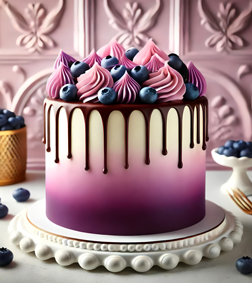 Purple Ombre Cake