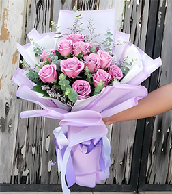 Purple Rose Elegance Bouquet