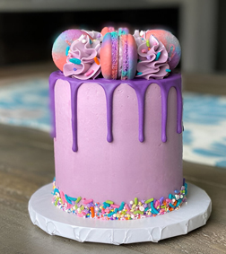 Purple Sprinkle Cake