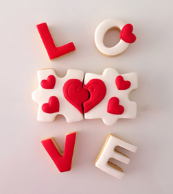 Puzzle of Love Cookies