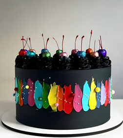 Raimbow Halloween Cake