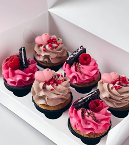 Raspberry Choco Charm Cupcakes