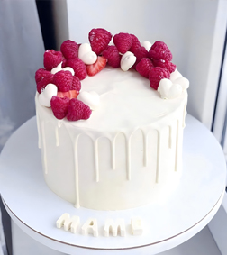 Raspberry White Delight