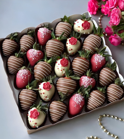 Romantic Elegance Strawberries