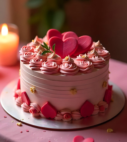 Romantic Rose Cake