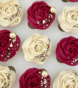 Rose Twirls Cupcakes