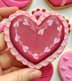 Ruffled Love Cookies