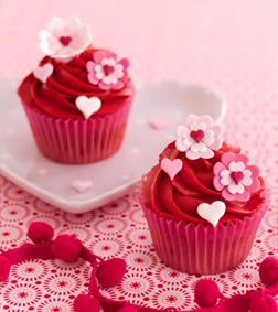 Scarlet Bloom Cupcakes