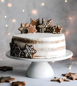 Snowflake Christmas Cake