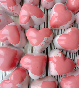 Splattered Hearts Chocolates