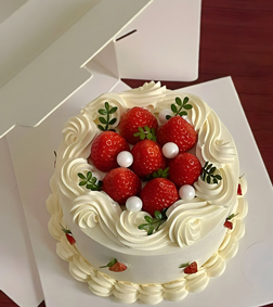 Strawberry Cloud Cake