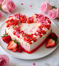 Strawberry Kiss Cake